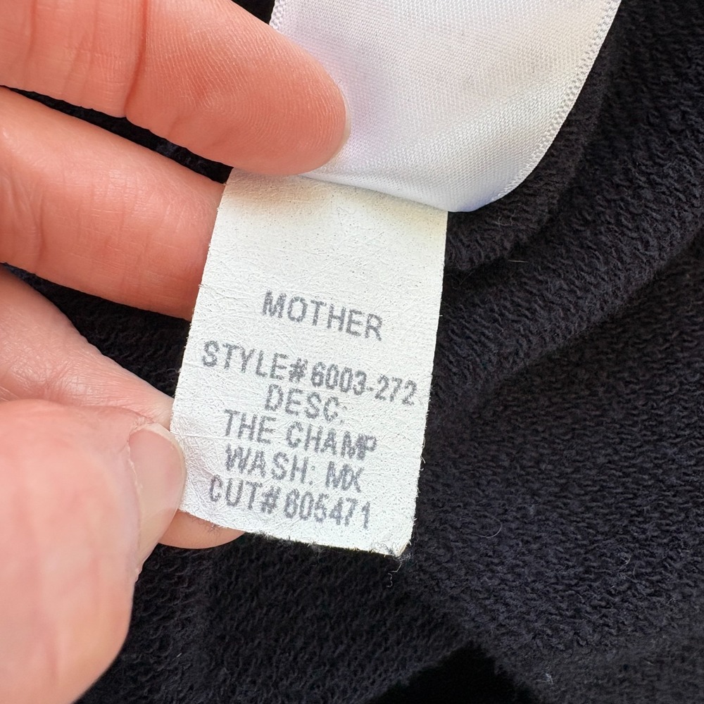 Mother The Champ MX Sweatshirt Women Medium Navy Blue Pullover Long Sleeve Flaw - Picture 15 of 16